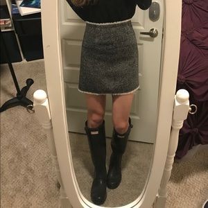 J Crew Herringbone Mini Skirt